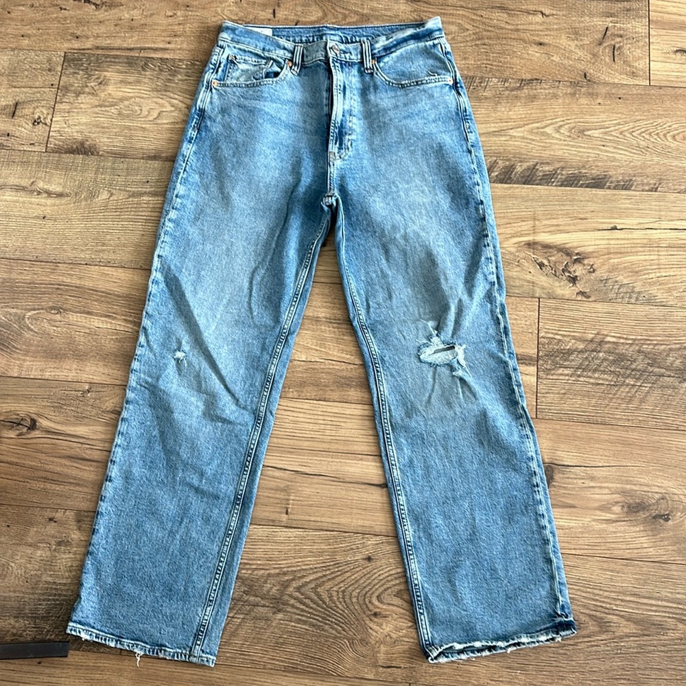 Gap 90’s high rise straight legged jeans